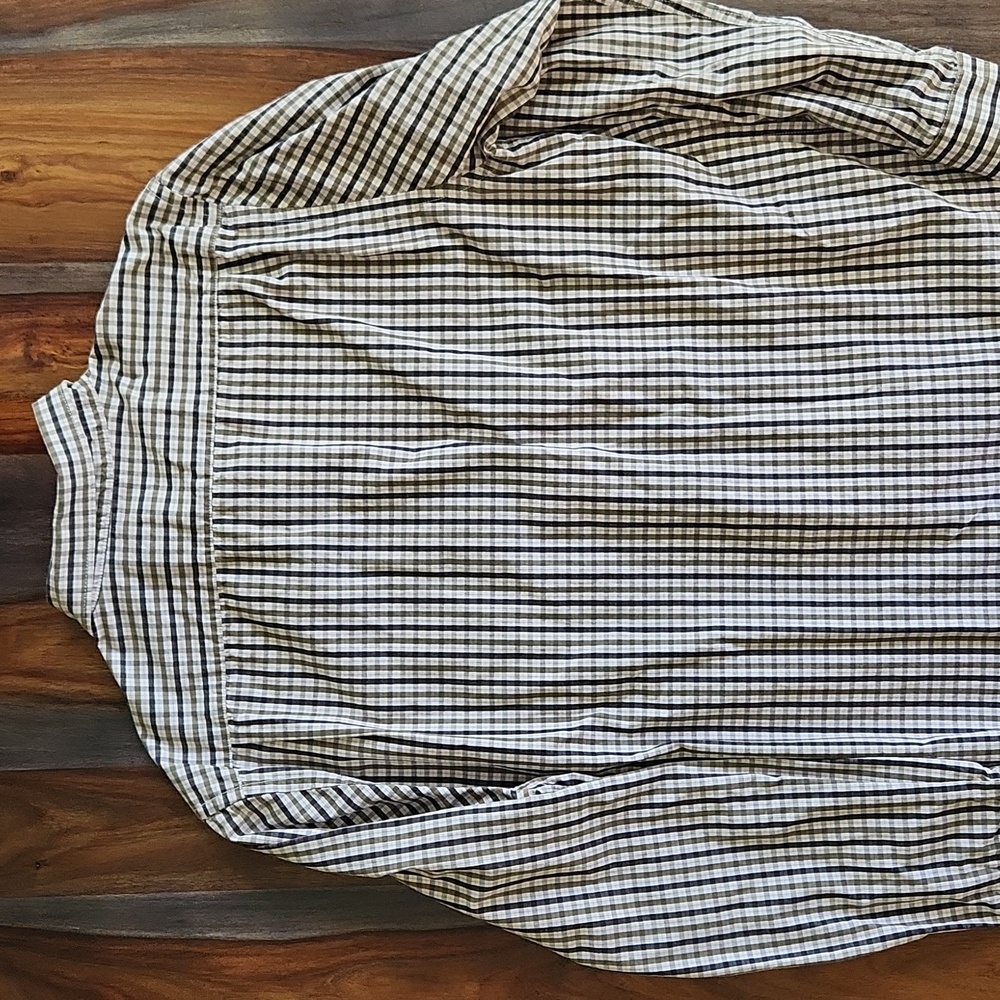 Old Navy Plaid, Men's Button Down Shirt, Plaid, Long Sleeve, XL - Picture 4 of 6